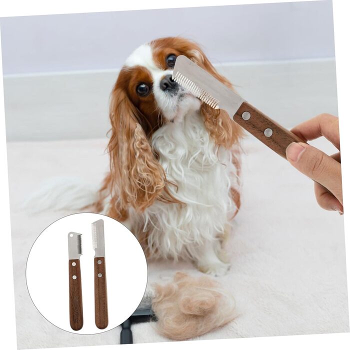 Тойандона - Набір з 2 гребінців для собак та котів: для видалення випалого волосся та масажу