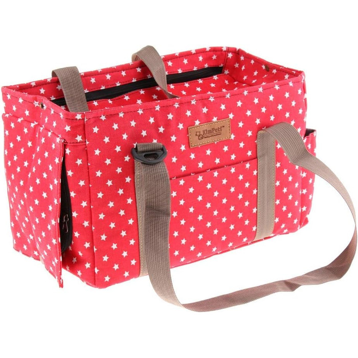 Транспортна сумка для домашніх тварин: переноска для собак, котів, цуценят до 5 кг (червона)