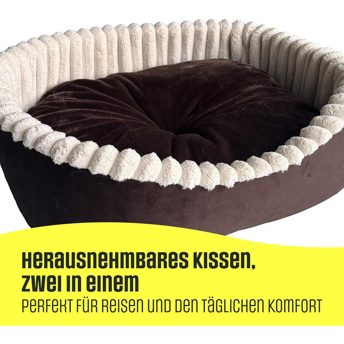 Лежанка для собак та котів, лежанка для тварин на велюрі, овальна, 60x50 см, сірий леопардовий принт