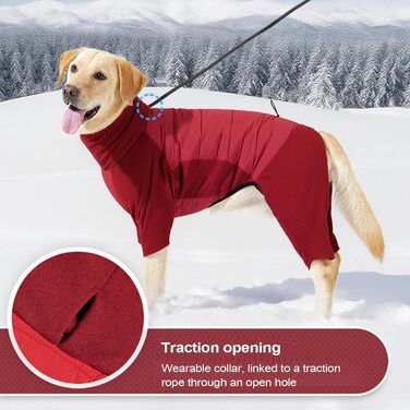 Зимовий теплий одяг для собак - куртка з високим коміром, для цуценят та собак середніх та великих порід, для прогулянок, походів та кемпінгу, сірий колір, розмір L