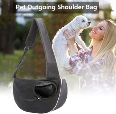 Сумка-переноска для собак та котів | Дихаюча тканина Оксфорд з сіткою | Зручна переноска для маленьких собак та кошенят | Складана переноска для подорожей з регульованим ременем