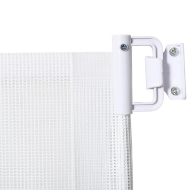 PawHut Stair Gate Розсувні двері Захисна перегородка для воріт ПВХ білий 115x82,5 см для дітей та домашніх тварин
