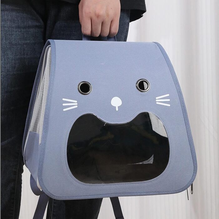 Транспортна переноска для собак та котів | Складана переноска для тварин з великою місткістю