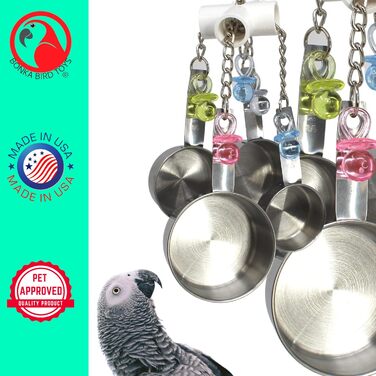Іграшка для птахів Bonka Bird Toys 1750 Clacker, для папуг, клітка, для жако, амазона, конур, какаду