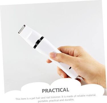 Електричний триммер для шерсті тварин Kisangel для собак та котів, USB, тихий, з безпечним ножем, для догляду та подорожей