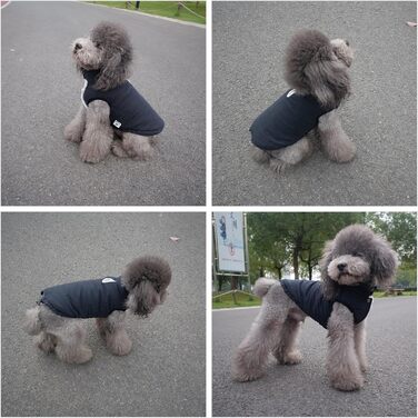 Водонепроникна флісова жилетка для собак Lovelonglong - чорна, 3XL