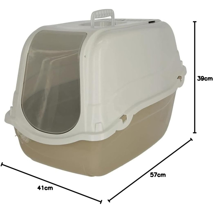 Торгова лоток для котів Kerbl Minka, 58 x 39 x 17 см, бежевий/кремовий, 1 шт.