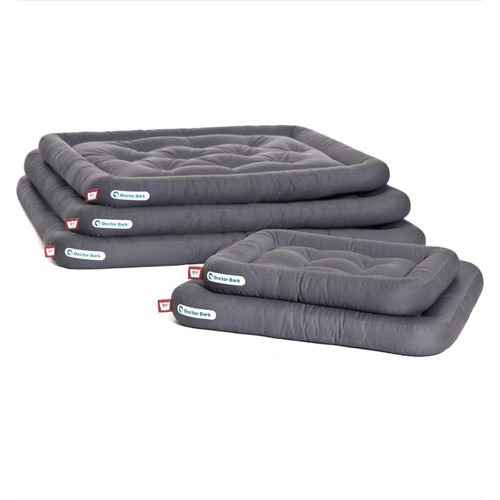 Ортопедична подушка для собак Doctor Bark, 60x55 см, сіра, 95°C, міцна та зручна
