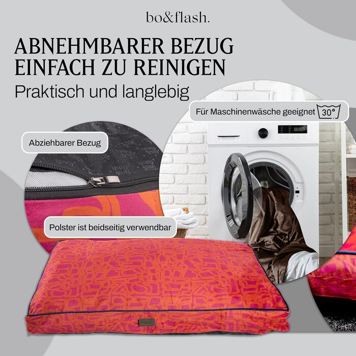 Килимок для собак Chouk Madison L – зручний та стабільний лежак для собак з якісним знімним чохлом, стильний та нековзний