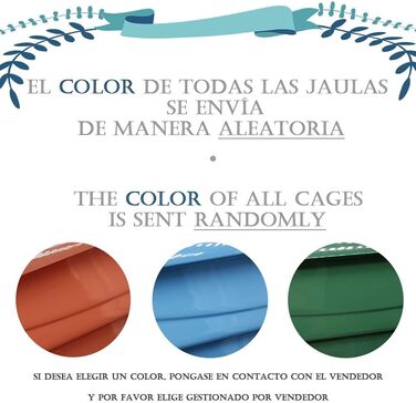 Клітка для птахів BPS металева з годівницею та гойдалкою, 30 x 23 x 39 см, BPS-1160