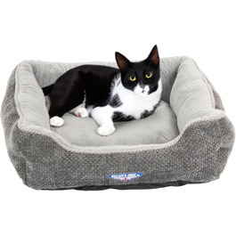 Килимок для кота Wallace & Jones Dunrobin, сірий, прямокутний, розмір S, 51 x 46 x 15 см, стійкий до подряпин