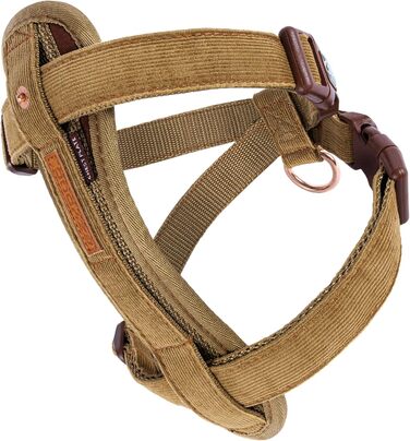 Шлейка EzyDog для собак з кріпленням для автоременю, безпечна, з підкладкою, для маленьких, середніх та великих собак, світловідбиваюча (XL, Чорний) (Double Extra Small, Kordsamt)