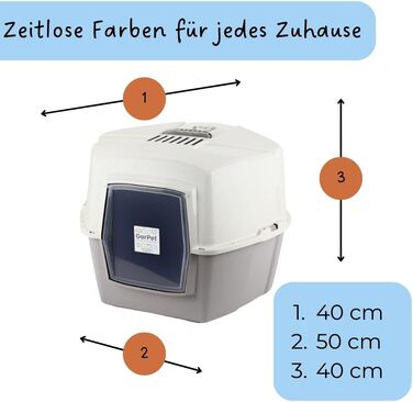 Туалет для котів кутовий XXL з кришкою, великий, з фільтром та лопаткою