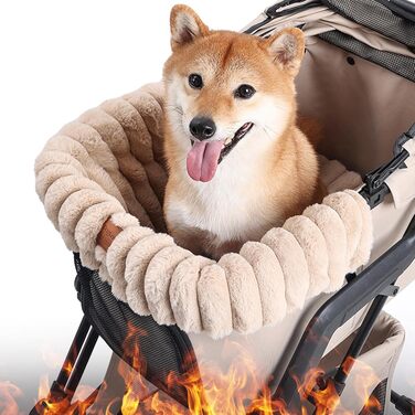 Підкладка для візка для собак/дітей - тепла, м'яка, миється | З магнітною застібкою для дому, подорожей, котів, цуценят, всередині та зовні
