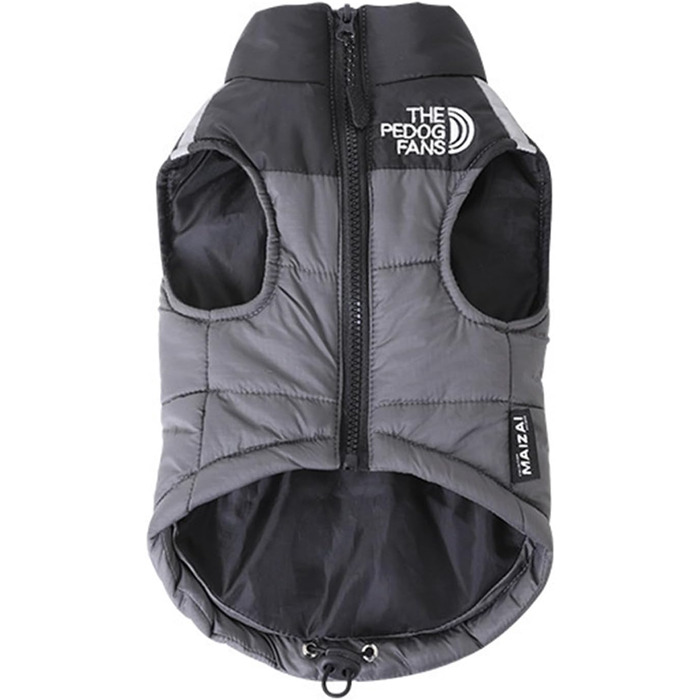 Теплий зимовий пуховик для собак з бавовни - комфортний та стильний, сірий, розмір M