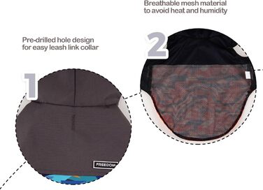 Водонепроникний дощовик для собак BPS з капюшоном та кишенею, 100% поліестер, M, Синій, BPS-9701AZ (7XL, Декоративний синій)