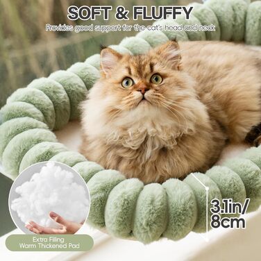 Лежанка для котів на вікно EDAGNY: гамак з м'яким знімним чохлом, сталевий каркас, до 18 кг (зелений, M)