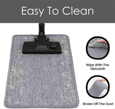 Килимок для котів Lukery з сизалю, 50x80 см, сірий - захист від подряпин