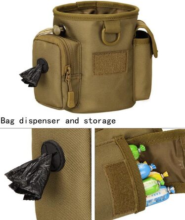 Сумка-мішечок для ласощів для собак: навчання, полювання, Airsoft, іграшки. Чорний колір