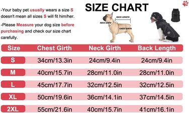 Зимовий теплий одяг для собак YRRYGMN: куртка з відбиваючими елементами, жилет для холодної погоди, для собак маленьких та середніх порід (L, сині крапки), чорний, S: обхват грудей 34-37 см