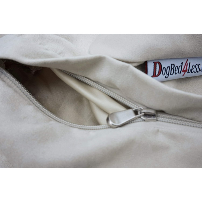 Ортопедичне ліжко для собак із меморі-піни dogbed4less, замша, водонепроникний чохол, з додатковою сумкою, для великих собак 107x71 см