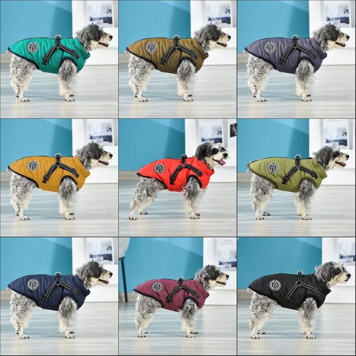 Жакети для собак на зиму: тепла жилетка, зручний наповнювач, бавовна, жовта, розмір M