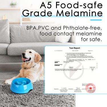 Інтерактивна миска для собак та котів Uperdeign, антизатримка, для маленьких та середніх порід, блакитна, Small