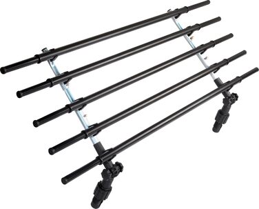 Бар'єр для собак у багажник Dobar® 62200 - складаний, універсальний, для автомобіля, з нержавіючої сталі, 28-36 x 82-141 см, чорний