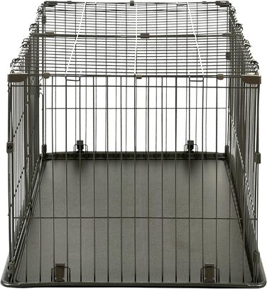 Клітка для собак та котів Iris Ohyama STS-1200TY з дахом та дверима, коричнева, 66 см, з колесами, для собак та кошенят, для використання в приміщенні та на вулиці