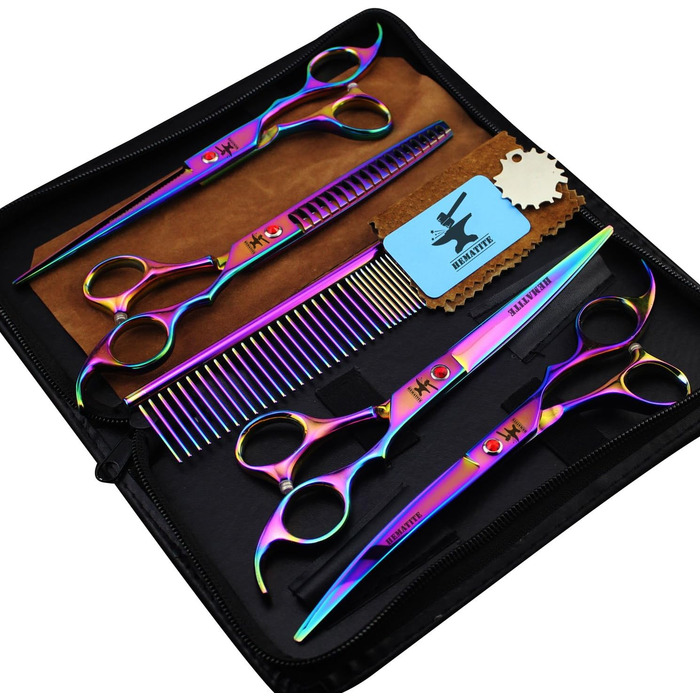 Набір для грумінгу тварин Hämatit: ножиці для грумінгу, ножиці для фінальної обробки та гребінець зі сталі