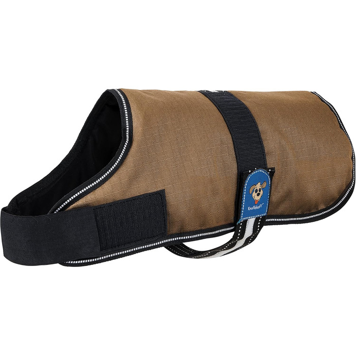 Теплий функціональний теплий одяг для собак Knuffelwuff 13931-016, коричневий/чорний, 35 см