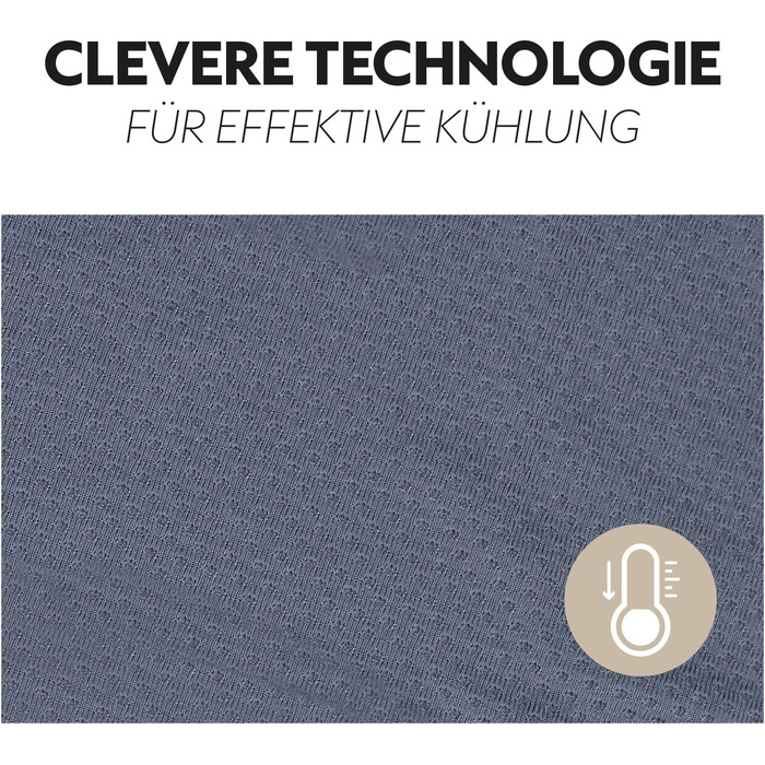 Охладна ковдра SUNRIDE для коней (Cool Down) 3-частинна - з накидкою на голову та тканиною - миттєвий охолоджуючий ефект завдяки випарній прохолоді - екологічна, проста у використанні - сіра (125 см)