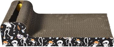 Екологічна кігтеточка з дзвоником: 2-в-1 для котів - 24x45x5 см (Teo)