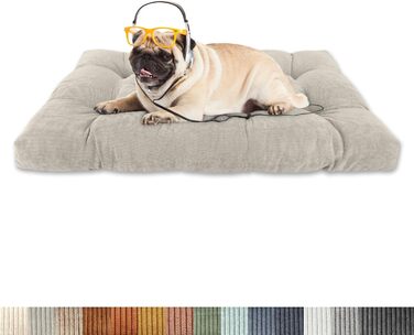 Ортопедичне ліжко для собак 70x40x8 см, м'яке, з антиковзним дном, сірого кольору