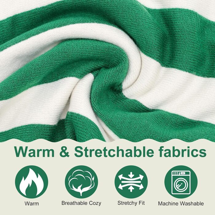 Пуловер для собак, теплий халат для великих порід, пуловер з коміром-стійкою для осені та зими, в'язаний для Golden Retriever, Labrador, Dobermann, розмір Medium (обхват грудей 27'-28') (зелений)