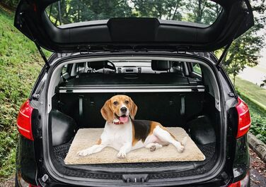 М'яка ковдра для собак та котів, флісова, миюча, 100 x 120 см (Бежева, XL)