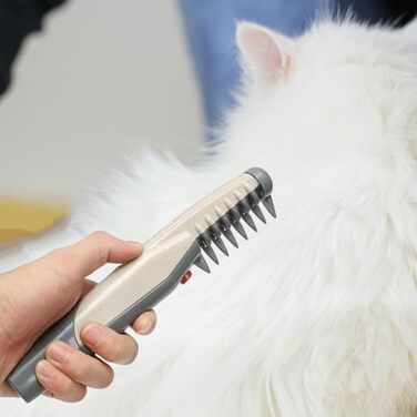 Електричний гребінець для грумінгу домашніх тварин: видаляє відмерле волосся та бруд