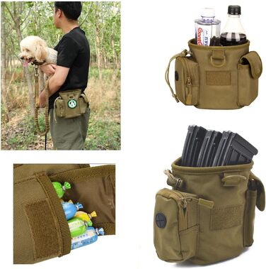 Сумка-мішечок для ласощів для собак: навчання, полювання, Airsoft, іграшки. Чорний колір