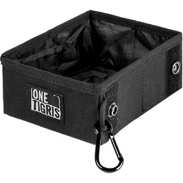 Складаний миска для собак OneTigri 0,9 л | Миска для подорожей, тренувань та активного відпочинку | Багаторазова упаковка