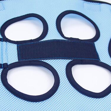 Набір для догляду за кігтями собак та котів, безпечний, дихаючий, з ремінцем (блакитний, L)