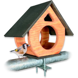 Пташник на балкон GARTENETAGE з натурального дерева, стійкий до погодних умов, проста монтаж