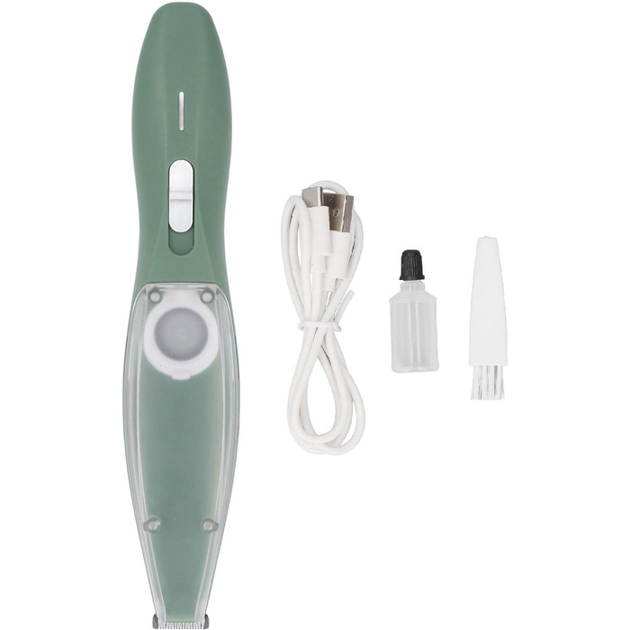 Електрична машинка для стрижки шерсті тварин SIXRUN, з акумулятором 600 mAh, для собак та цуценят, легка, з нержавіючої сталі, зелена