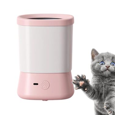 Мийка для лап собак, портативна, двошвидкісна, проти бруду, для подорожей, аксесуари для догляду за собаками (Рожева)