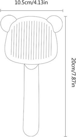 Самоочищувана щітка для вичісування шерсті у формі ведмедика. Покращує кровообіг, легко чиститься. Підходить для всіх типів шерсті, котів та собак з довгою шерстю. Зелена.