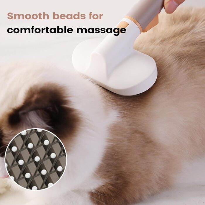 Щітка для собак з довгим волоссям | 3-головчаста щітка для догляду за тваринами, щітка для вичісування шерсті котів та собак | для миття коротко- та довгошерстих порід, для дому, квартири, офісу, меблів