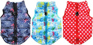 Зимовий теплий накид для собак Doubleer: водонепроникний, вітронепроникний, з блискавкою. XS, S, M, L. Колір: світло-блакитний.