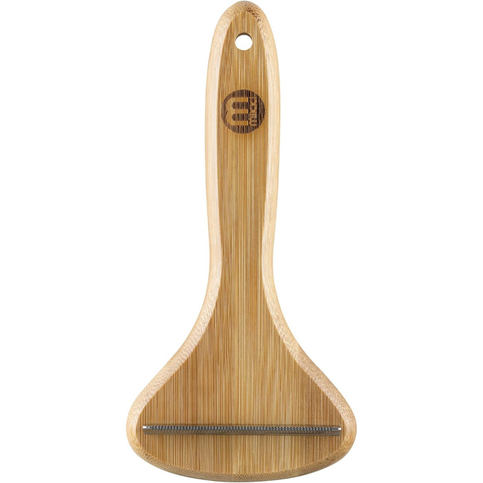 Щітка для грумінгу собак та котів Mikki Bambus Kinge - видаляє лупу та підшерстя, з антикорозійних сталевих зубів, велика (мала)