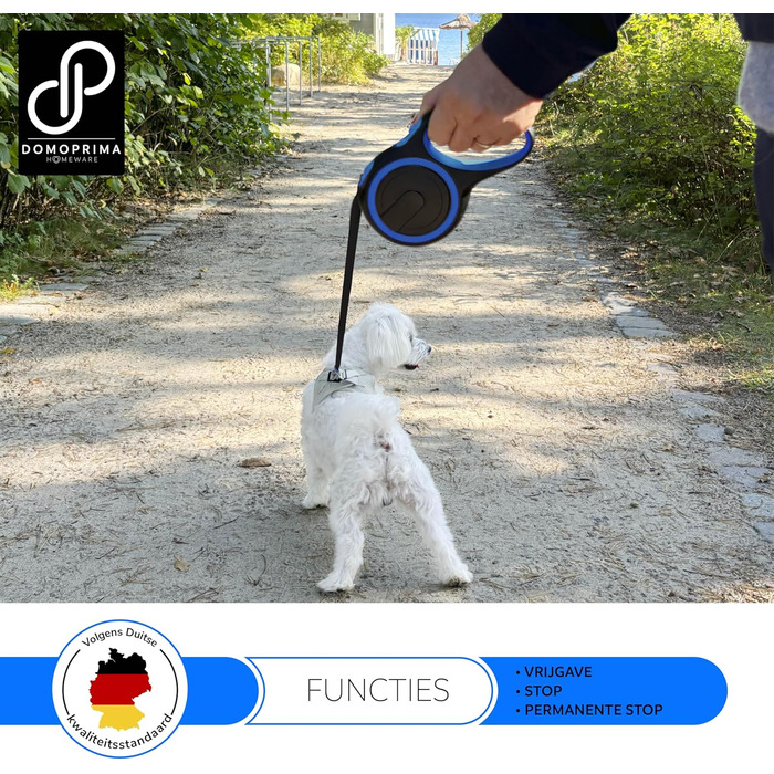 Нашийник для собак Domoprima: міцний, безпечний, з відбиваючим рефлектором, розміри S, M, кольори: сірий, блакитний, зелений, рожевий