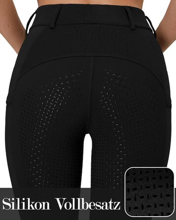 Чорні легінси для верхової їзди жіночі зимові, повний облягання, термо, з флісовою підкладкою, водонепроникні, з кишенею для телефону, з петлями для ременя, розмір S