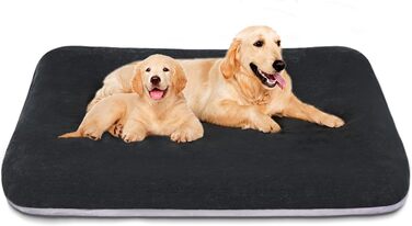 Ортопедичне ліжко для собак Magic Dog Superweiches XL, 119x79 см, темно-сірий, знімний та миючий чохол